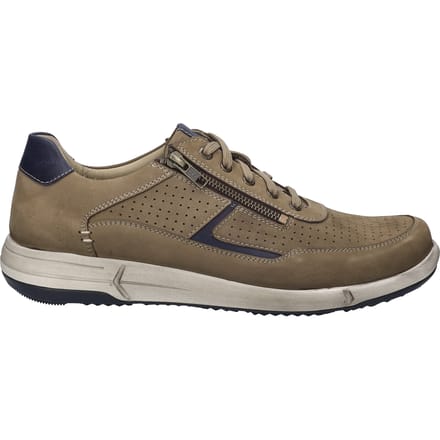 Josef Seibel - ENRICO 32 - Vrije tijdsschoenenHeren veterschoenHeren sneakersCasual - Kleur: Taupe - Maat: 42