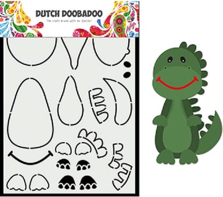 Dutch Doobadoo - Card Art - Build Up Dino - 470.784.014