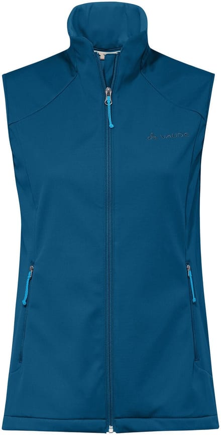 VAUDE Everhike softshell vest, functioneel vest, dames outdoor sportvest, winddicht, softshell, regular pasvorm