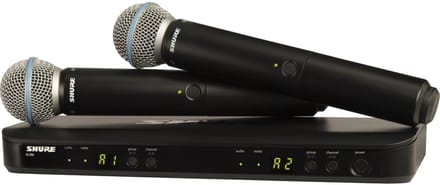 Shure BLX288 - B58 (K14, 614-638 MHz) - Draadloze microfoonset met 2x Beta-58 handzender