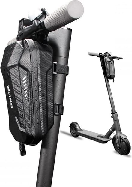 WILDMAN Koffer/houder voor L ES8 Plus scooterframetas zwart/zwart