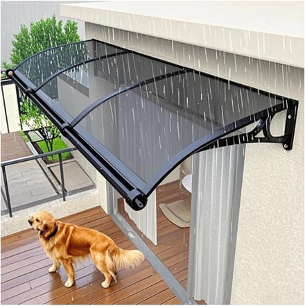 Deurluifel - Regenscherm - Entree Beschermen - Zorgeloze Drainage - 150 cm - Transparant