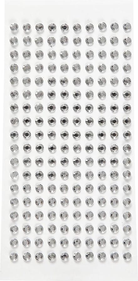 Strasstenen, d 5 mm, zilver, 144 stuk/ 1 doos
