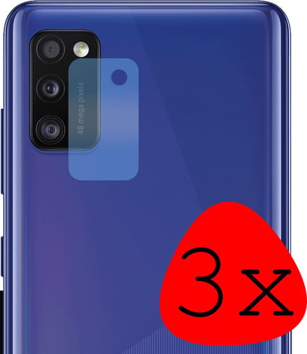 Camera Lens Protector - 3 Stuks Geschikt voor Samsung Galaxy A41 - Camera Screenprotector Beschermglas - Gehard Glas - Tempered Glass - Screen Protector