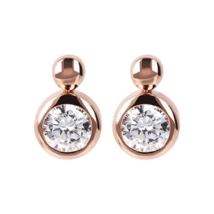Bronzallure Altissima dames oorbellen WSBZ01802.W 18 karaats roségoud milano