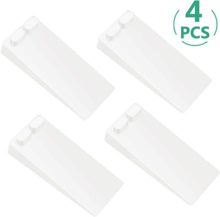 Set van 4 Verstelbare Antislip Deurstoppers met Bescherming voor Harde Vloeren en Muren