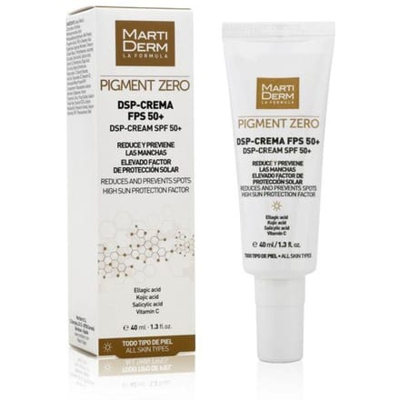 MartiDerm Pigment Zero DSP-Cream SPF50+, depigmenterende crème tegen verkleuring SPF50+ 40ml