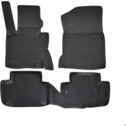 Tapis de sol - J&J Automotive - BMW X3 E83 - Coautchouc - Sur mesure - Noir