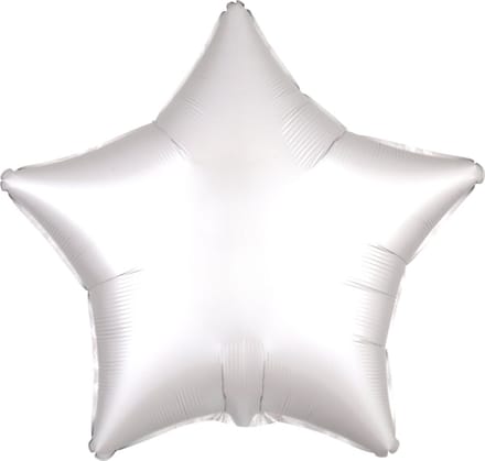 Folie ballon ster wit | niet gevuld