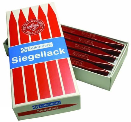 Gutenberg Zegellak Oorkondenlak, Zinnoberrood