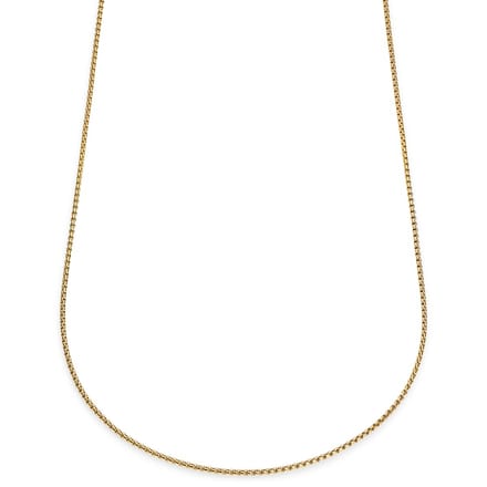 Essentials | 2 mm Goudkleurige Ketting met Gebogen Venetiaanse Schakels