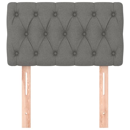 vidaXL - Hoofdbord - 80x7x78/88 - cm - stof - donkergrijs