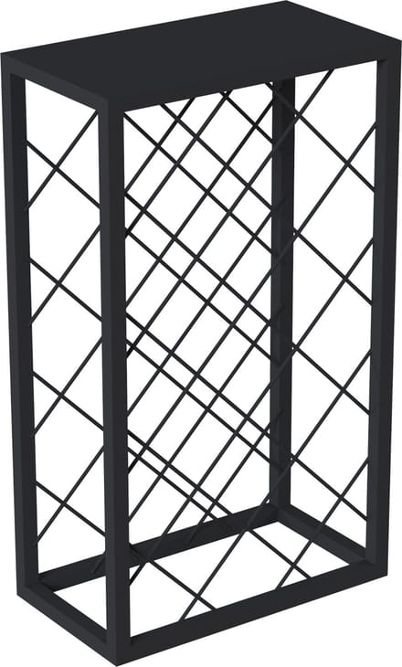 Wijnrek Amasia 68x40x22 cm zwart