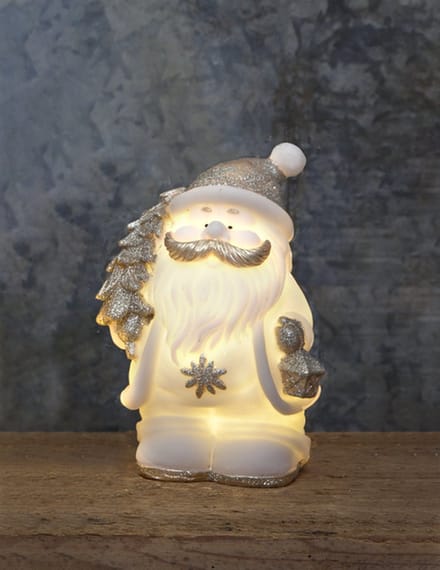 Kerstman "Buddy" verlicht - 19cm