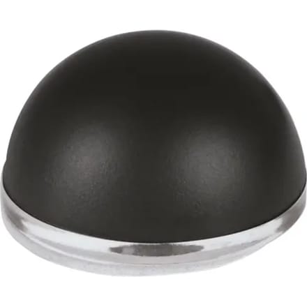 Fix-o-moll Stootdop - Zelfklevend - Zwart - Rubber - Diameter 22mm - 2 Stuks