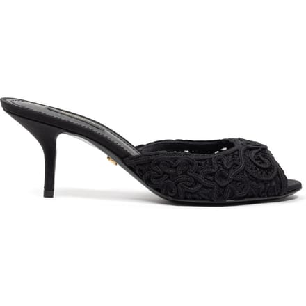 Ciabatta Tacco Borduur Cordonet Dolce & Gabbana