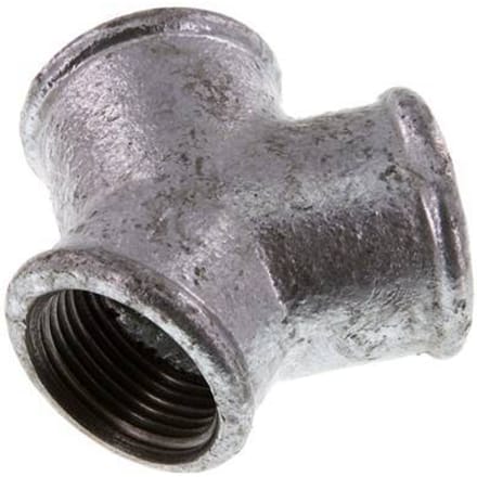 Rp 1'' Verzinkt Gietijzeren Y-stuk 25 Bar - FL3Y-F-IZ-100R