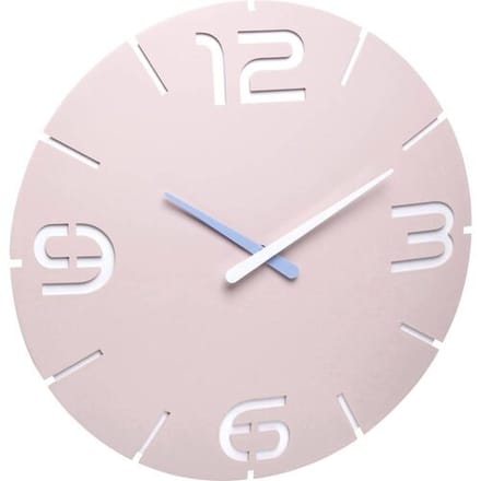 TFA Dostmann 60.3536.16 Wandklok Zendergestuurd 35 cm x 3.5 cm Roze