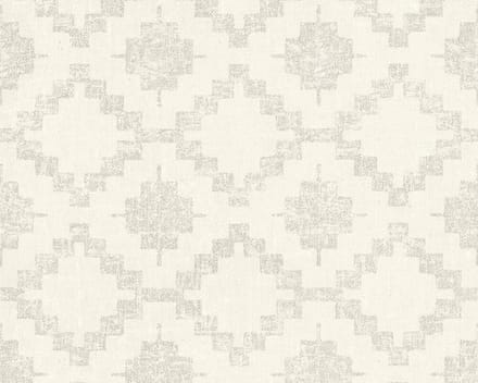 MODERN RUITEN BEHANG - Beige Creme Grijs - AS Creation California
