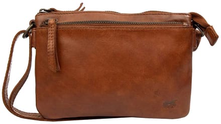 Bear Design Kleine Crossbodytas / Schoudertas Dames - Leer - Maithe - Cognac