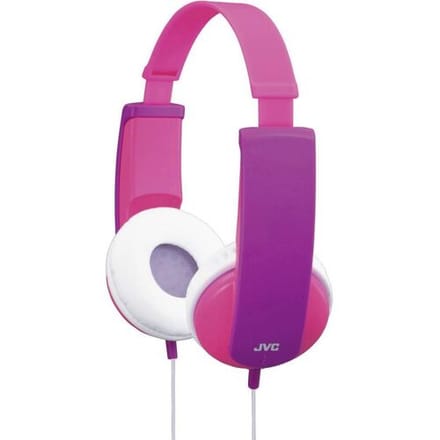 JVC HA-KD5-P-E On Ear koptelefoon Kabel Stereo Pink, Lila Volumebegrenzing, Lichtgewicht Kinderen