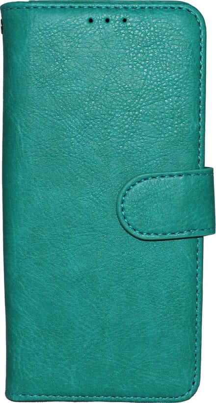 HB Hoesje Geschikt voor Apple iPhone 11 Pro Max - Turquoise - Luxe Kunstlederen Portemonnee Book Case