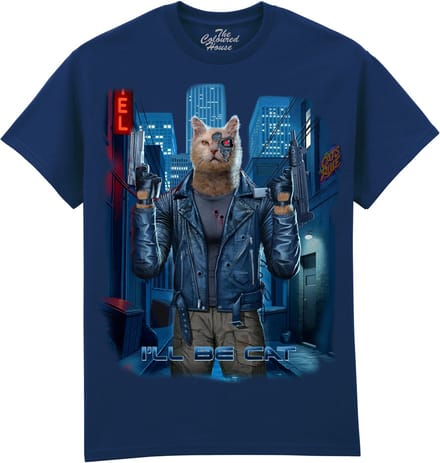 I'll Be Cat - Terminator The Coloured House T-shirt XL