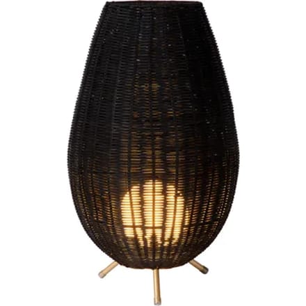 Lucide Tafellamp Colin Rotan Zwart ⌀30cm G9