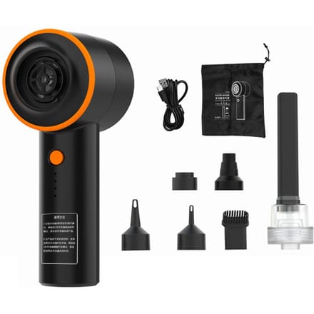 Multifunctionele draagbare draadloze elektrische inflator USB oplaadbaar 5-in-1 buiten opblaasbaar en zwart