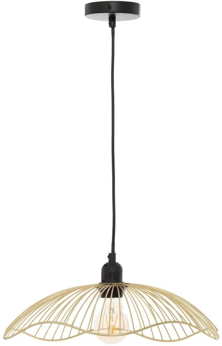 Atmosphera Hanglamp Galtieri - D34 cm - metaal draad - kleur goud - Design lamp - Lampenkap