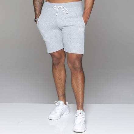 MYT Heren Fleece Korte Broek Grijs