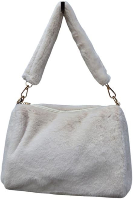 Fluffy Schoudertas - Crossbodytas -Beige