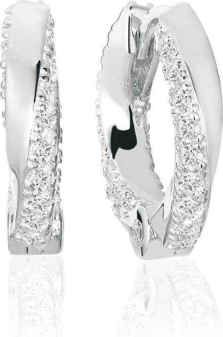 SIF JAKOBS FERRARA PICCOLO EARRINGS SJ-E12108-CZ-SS