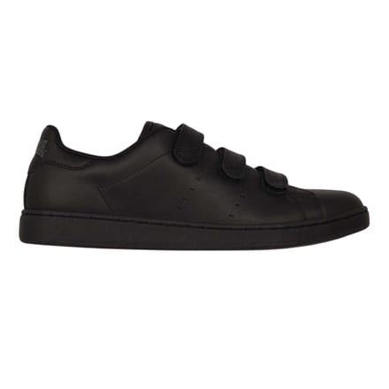 Lonsdale Mannen Leyton Drievoudige Klittenbandschoenen (Zwart/Zwart)