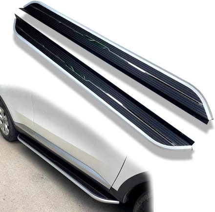 Zijstap Loopplanken - Treeplanken SUV - Gemakkelijk Instappen - Aluminium Constructie - 2 stuks - Zilver