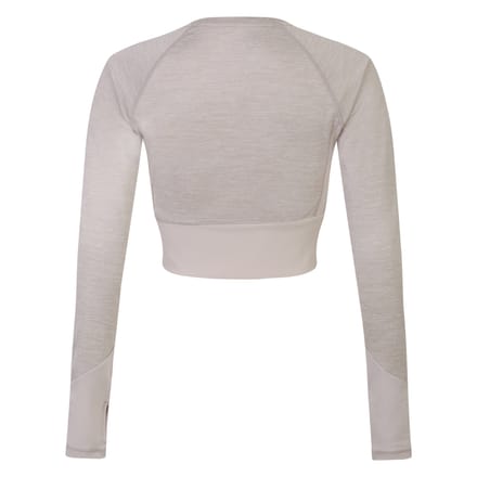 Umbro Dames/Dames Pro Training Crop Top met lange mouwen (Zilvergrijs gemêleerd)