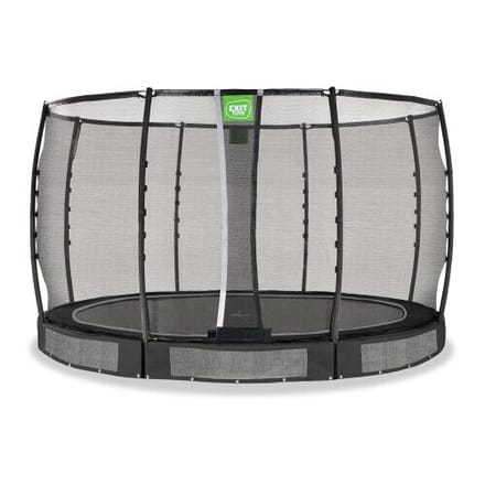 EXIT Allure Premium Trampoline ø366cm - Inground - Ingraaftrampoline - Rond - Voor Kinderen - Zwart