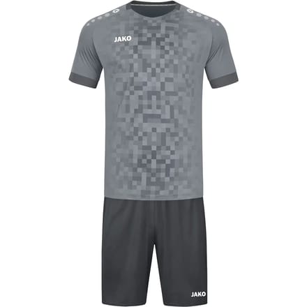 Jako Pixel Shirt Korte Mouw Heren - Steengrijs | Maat: M