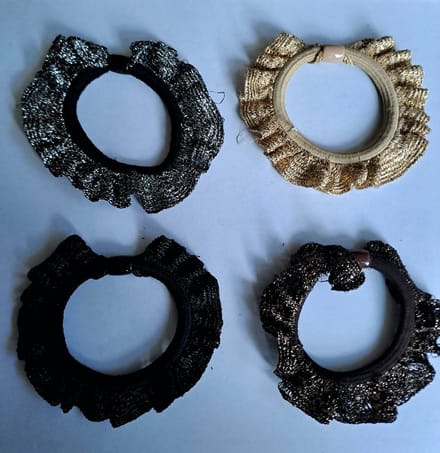 Scrunchies met glitter 4 stuks | Scrunchies | Kerst | Cadeau