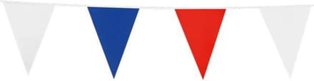 Vlaggenlijn 10 Meter Polyetheen Rood/wit/blauw