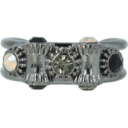 OTAZU Vintage Barrel Ring Black Taglia: OS | Anelli Outlet | Donna | Nero