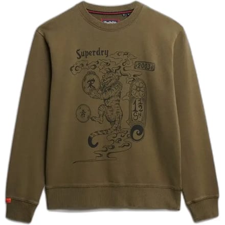 Superdry - Tokyo Narrative sweatshirt met losse pasvorm - Heren - Truien