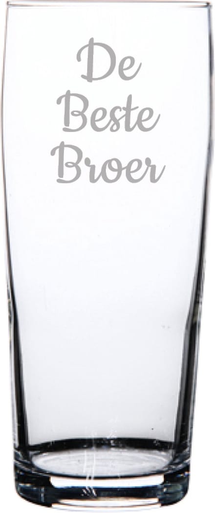 Gegraveerde bierfluitje 19cl De Beste Broer