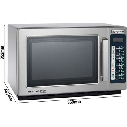 GGM Gastro Mikrowelle Automatic - 34 Liter - 1,1 kW - Digital Zilver