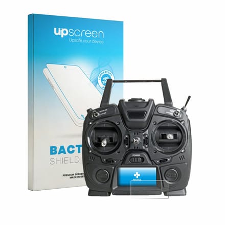 upscreen - Screenprotector voor Graupner MZ-10 HOTT - Folie Beschermfolie transparant antibacterieel