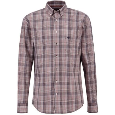 Fynch-Hatton Overhemd Mini Multi Combi Check Navy-Multi / male