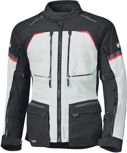 Held Tridale Top Lichtgrijs Zwart Rood Waterdicht Textiele Motorjas - Jas
