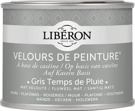 Liberon Velours De Peinture Muurverf - Mat - Gris Temps De Pluie - 0,125l