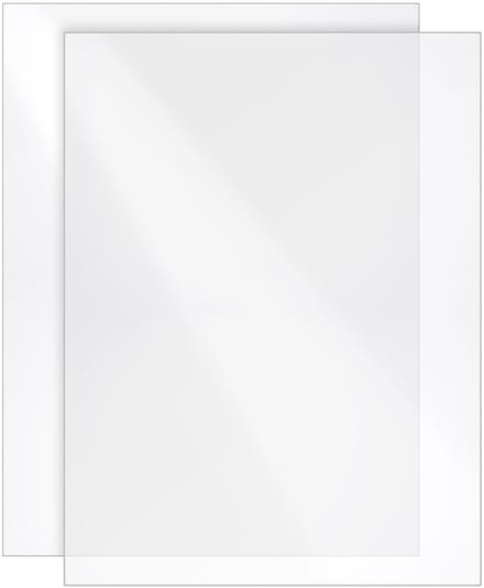 Dailygoods- Acrylplaat 40 x 30 cm - Set van 2 - 4 mm dik - Hoogglanzend - Transparant - Slagvast - UV-bestendig - Acrylglas