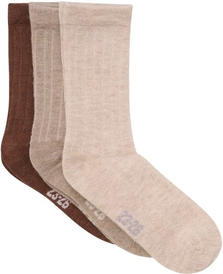 Minymo kindersokken Wool Socks Rib, 3-pack 5980